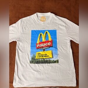 Palace White Tee with Bold Graphic